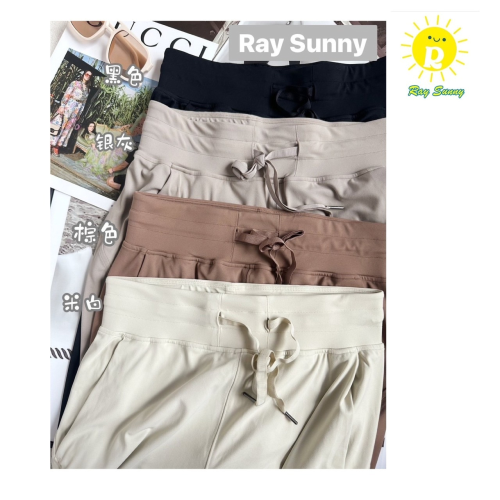 新品現貨+預購 RaySunny女裝- 雙口袋修飾瑜珈寬褲 滿額贈送購物袋-細節圖8