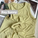 新品現貨 預購 RaySunny女裝 瑜珈圓領罩衫式背心 涼感 親膚 綁帶設計 運動時裝 滿額贈品牌購物袋-規格圖10