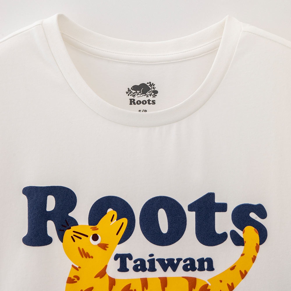 [RS代購 Roots全新正品優惠] Roots女裝 Taiwan Day系列 Q版石虎修身短袖T恤 滿額贈品牌購物袋-細節圖5