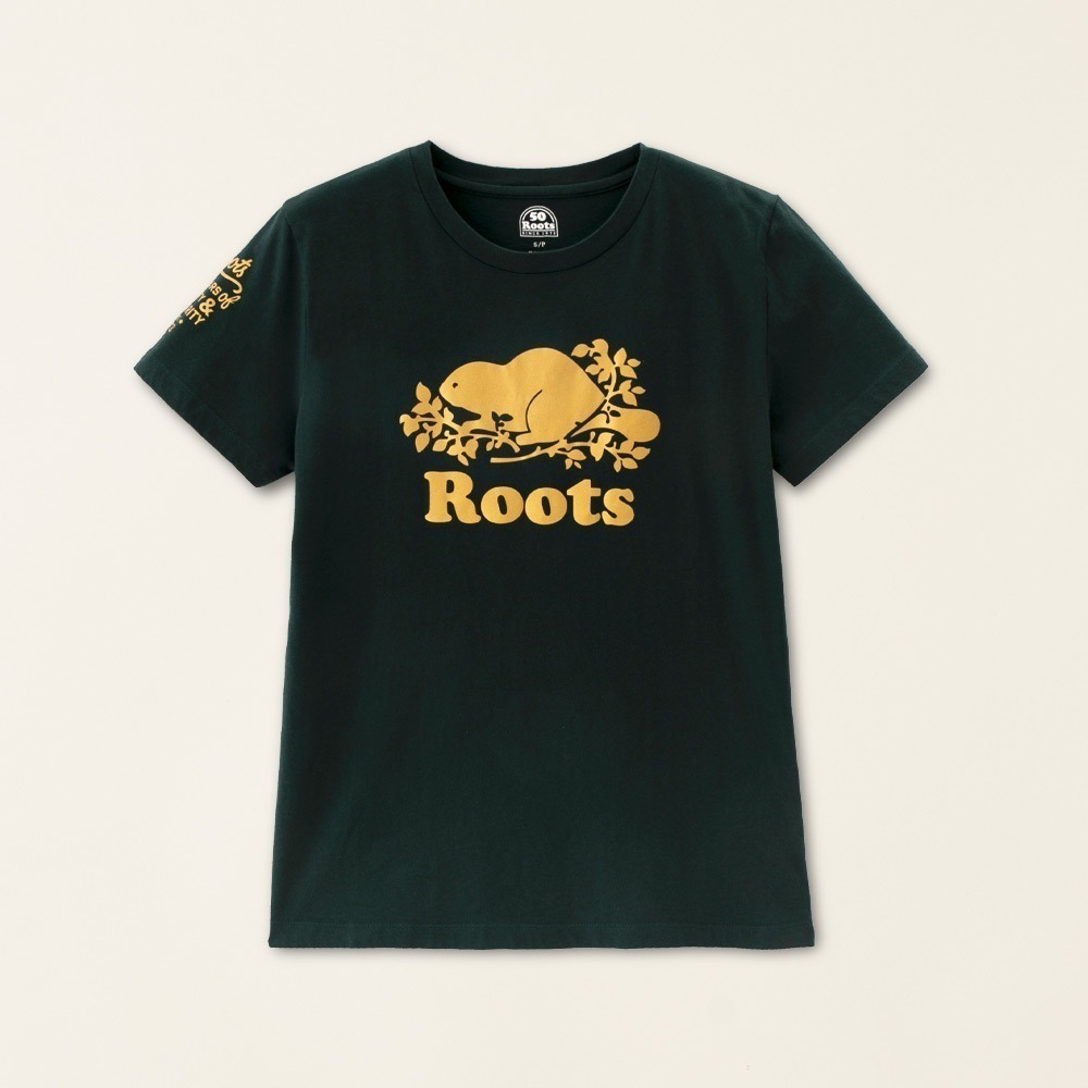 RS代購 Roots全新正品優惠 Roots女裝-#Roots50系列 光芒海狸經典短袖T恤 滿額贈購物袋-細節圖4