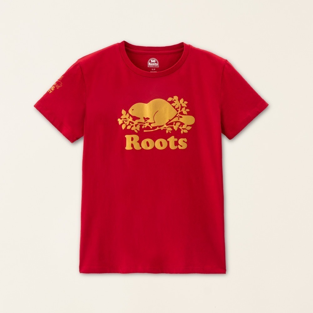 RS代購 Roots全新正品優惠 Roots女裝-#Roots50系列 光芒海狸經典短袖T恤 滿額贈購物袋-細節圖7
