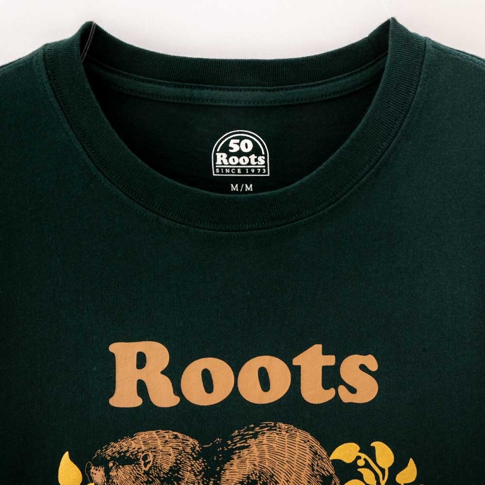 RS代購 Roots全新正品優惠 Roots男裝Roots50系列 手繪海狸有機棉短袖T恤 滿額贈袋子-細節圖5