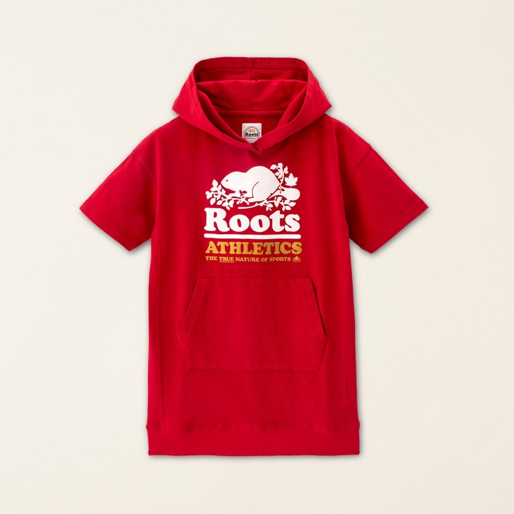 RS代購 Roots全新正品優惠 Roots童裝Roots50系列 海狸LOGO有機棉連帽洋裝 滿額贈袋子-細節圖6