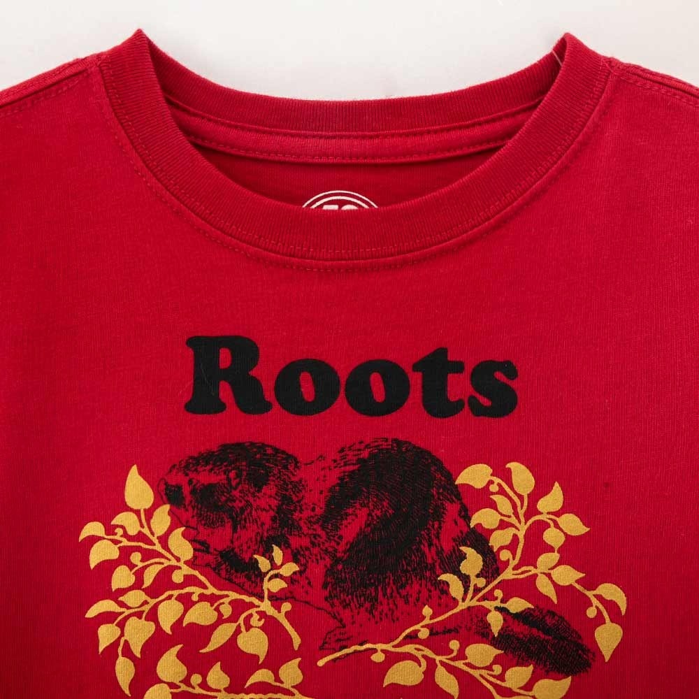 RS代購 Roots全新正品優惠 Roots童裝Roots50系列 手繪海狸有機棉短袖T恤 滿額贈袋子-細節圖8