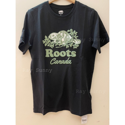RS代購 Roots全新正品優惠 Roots男裝繽紛花卉系列 花草海狸有機棉短袖T恤 滿額贈送品牌袋子