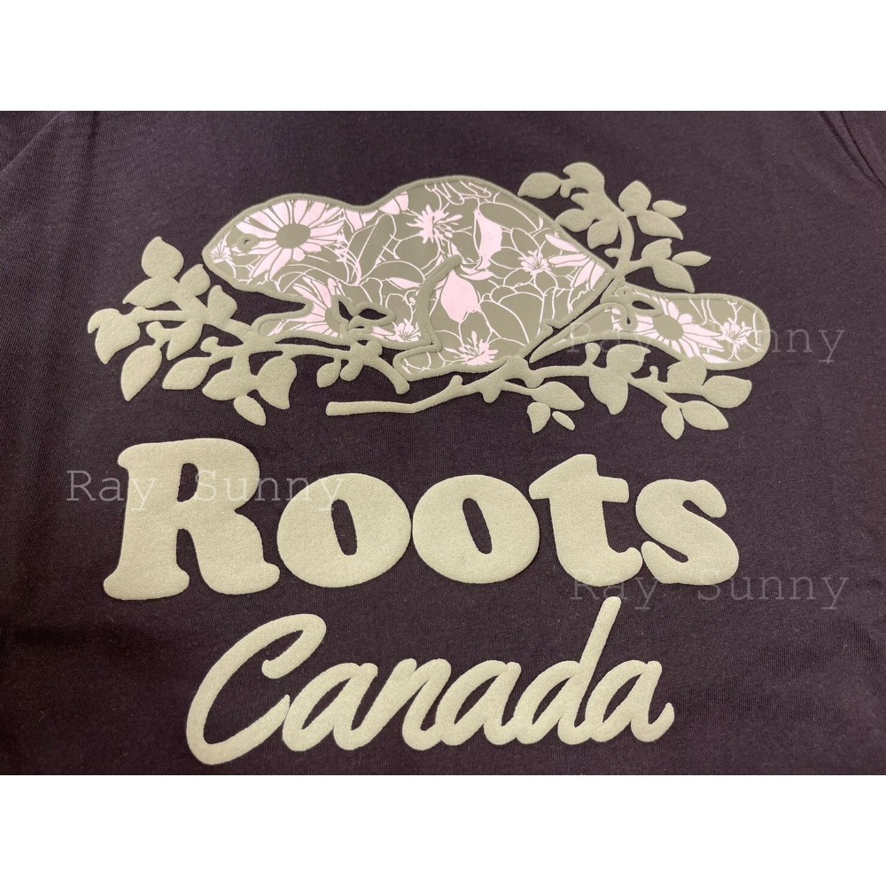 RS代購 Roots全新正品優惠 Roots男裝繽紛花卉系列 花草海狸有機棉短袖T恤 滿額贈送品牌袋子-細節圖3