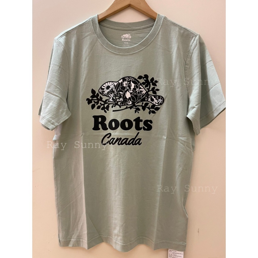 RS代購 Roots全新正品優惠 Roots男裝繽紛花卉系列 花草海狸有機棉短袖T恤 滿額贈送品牌袋子-細節圖4