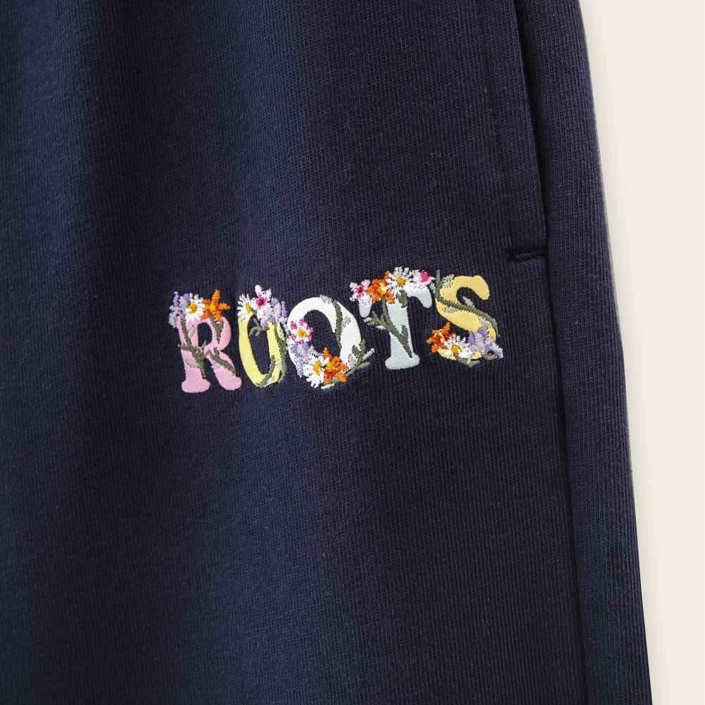 RS代購 Roots全新正品優惠 Roots女裝-繽紛花卉系列 刺繡花卉文字休閒長褲 滿額贈購物袋-細節圖6