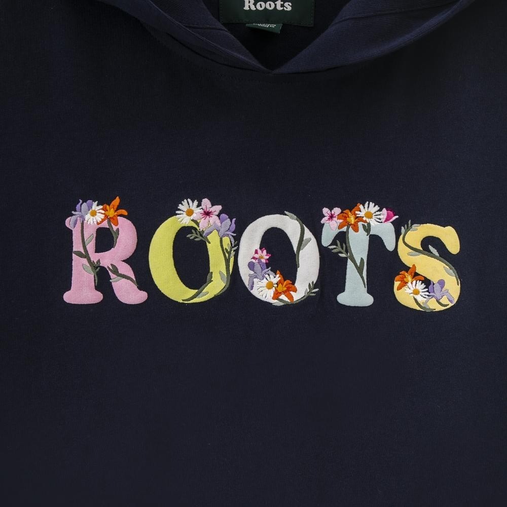 RS代購 Roots全新正品優惠 Roots女裝-繽紛花卉系列 刺繡花卉文字連帽上衣 滿額贈購物袋-細節圖7