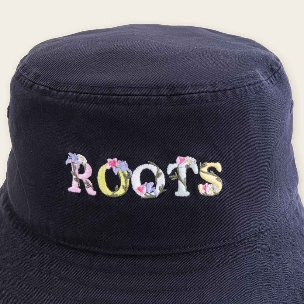 RS代購 Roots全新正品優惠 Roots配件-繽紛花卉系列 刺繡花卉文字漁夫帽 滿額贈購物袋-細節圖3