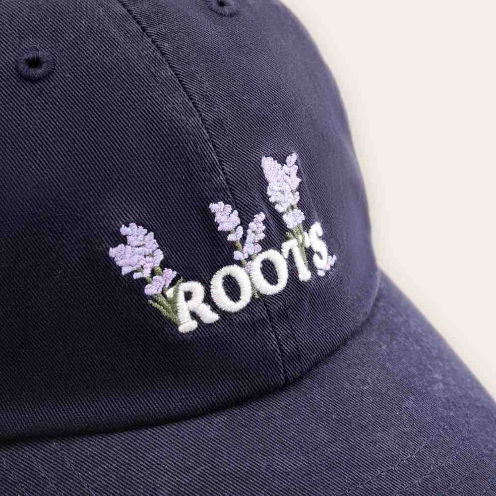 RS代購 Roots全新正品優惠 Roots配件-繽紛花卉系列 刺繡花卉文字經典棒球帽 滿額贈購物袋-細節圖3