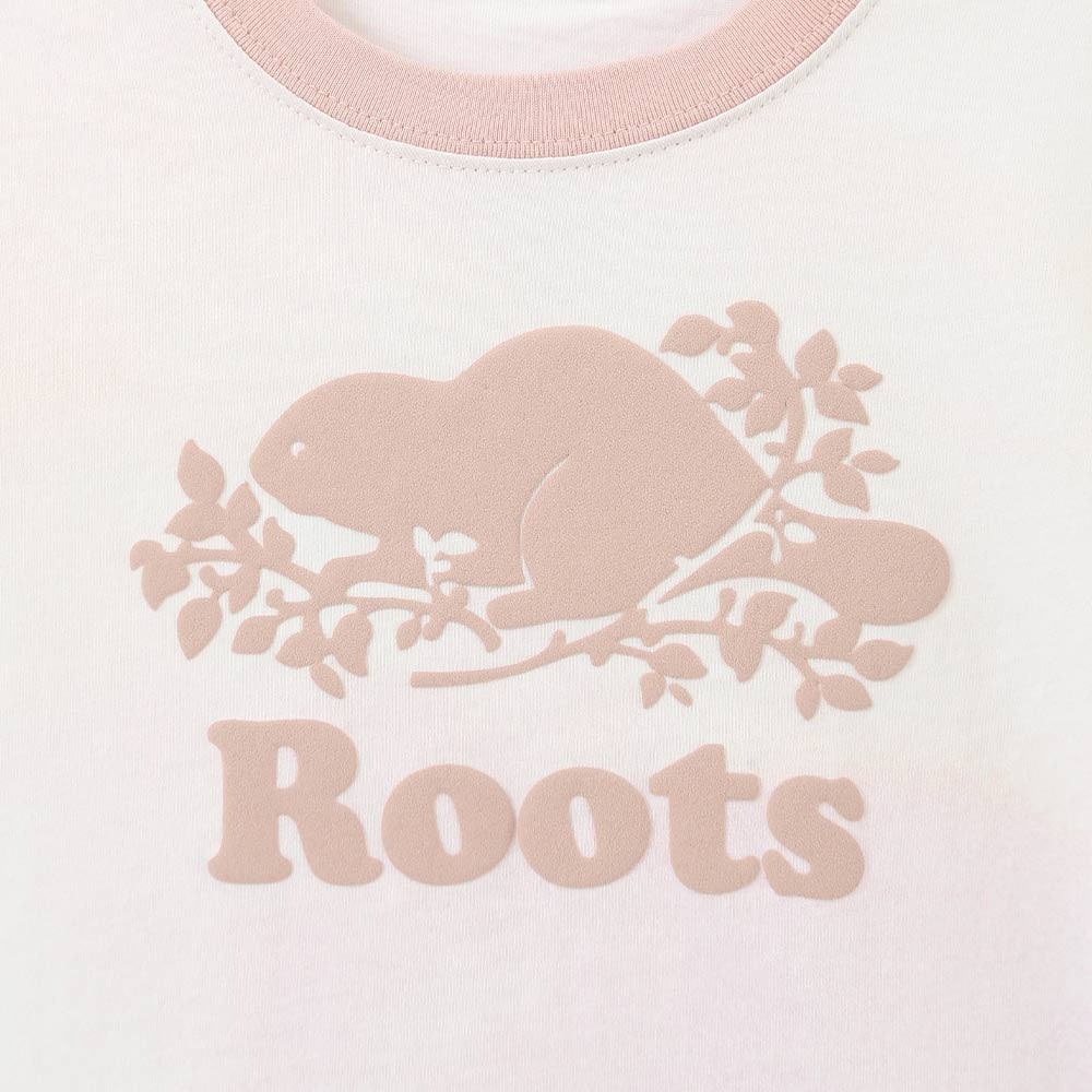 RS代購 Roots全新正品優惠 Roots童裝-繽紛花卉系列 渲染海狸經典短袖T恤 滿額贈袋子-細節圖5