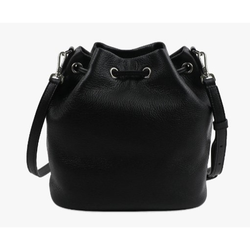 RS代購 - Agnes b全新正品優惠 Agnes b配件-皮革雙背帶金屬logo水桶包 贈送品牌袋子-細節圖3