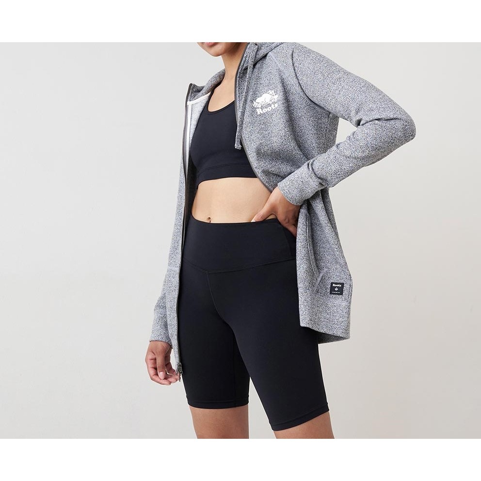 RS代購 Roots全新正品優惠 Roots女裝-絕對經典系列 左胸海狸LOGO修身連帽外套 滿額贈購物袋-細節圖2