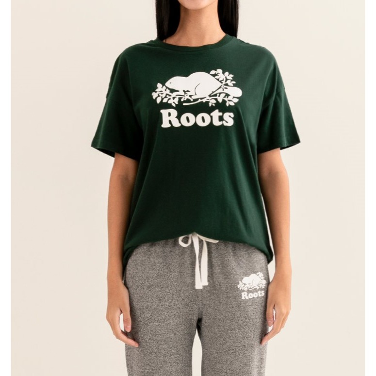 RS代購 Roots全新正品優惠 Roots女裝-絕對經典系列 海狸LOGO厚磅寬版短袖T恤 滿額贈品牌購物袋-細節圖6