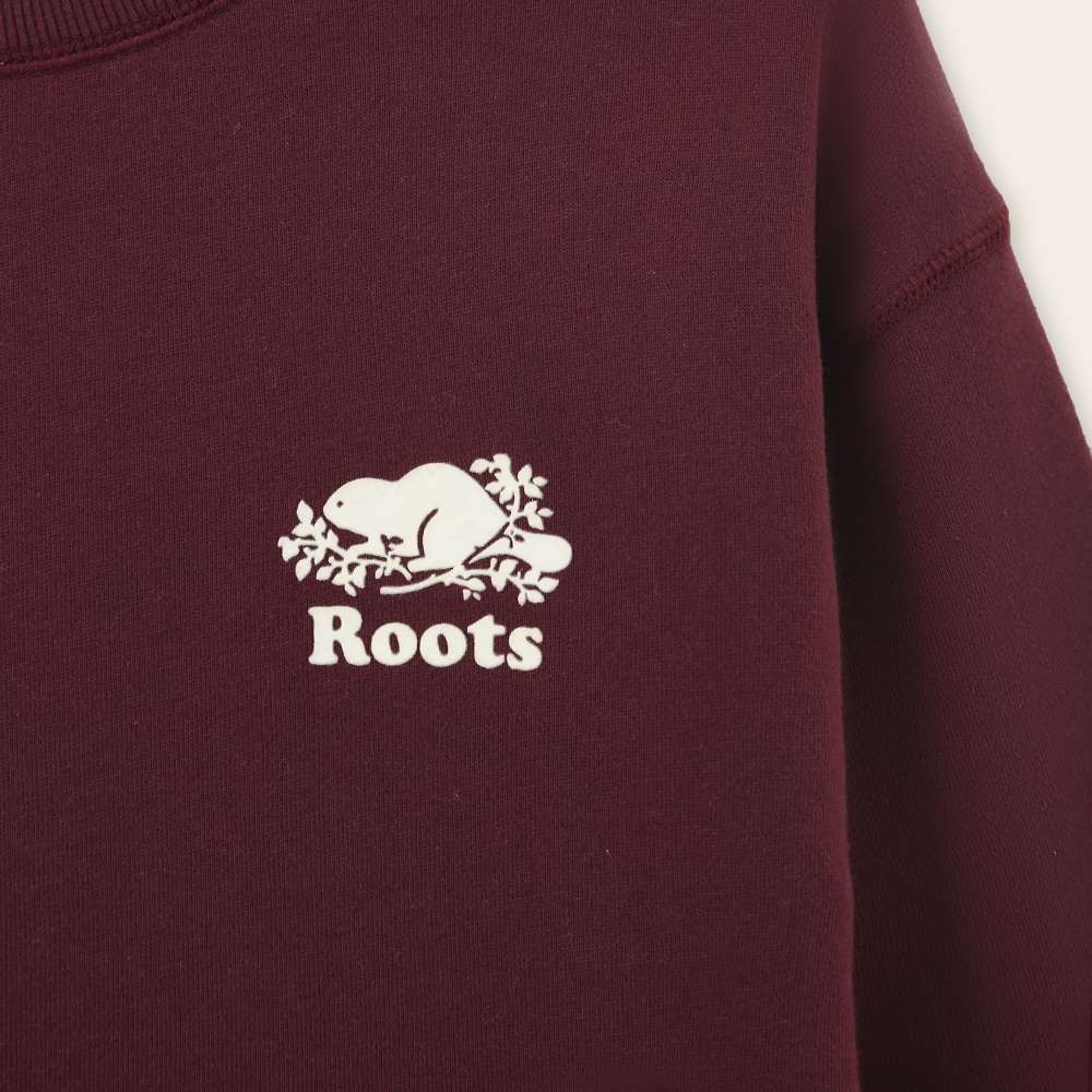 RS代購 Roots全新正品優惠 Roots女裝-絕對經典系列 左胸海狸LOGO大學T 滿額贈品牌購物袋-細節圖6