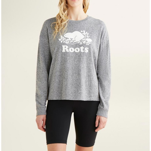 RS代購 Roots全新正品優惠 Roots女裝-絕對經典系列 海狸LOGO長袖上衣 滿額贈品牌購物袋