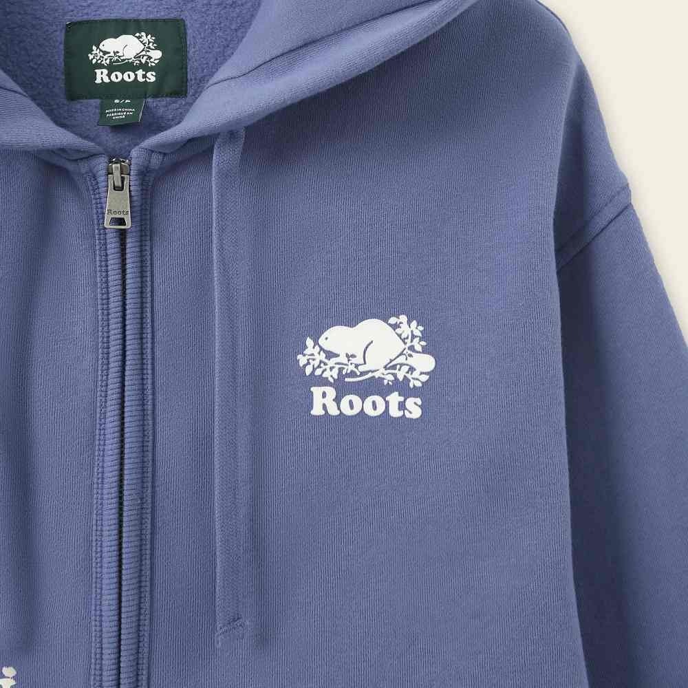 RS代購 Roots全新正品優惠 Roots女裝-絕對經典系列 左胸海狸LOGO寬版連帽外套 滿額贈品牌購物袋-細節圖5