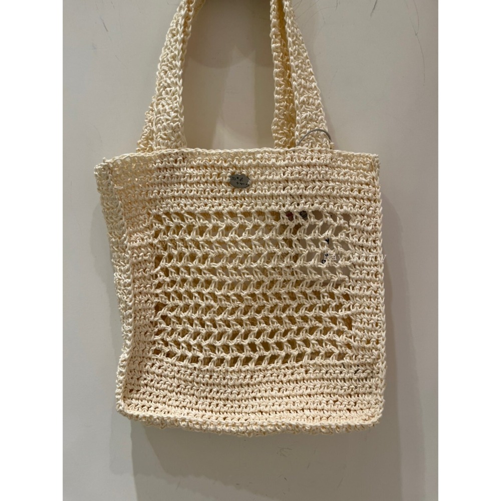 RS代購 - Agnes b全新正品優惠 Agnes b配件-鏤空編織手提包 贈送品牌袋子-細節圖3