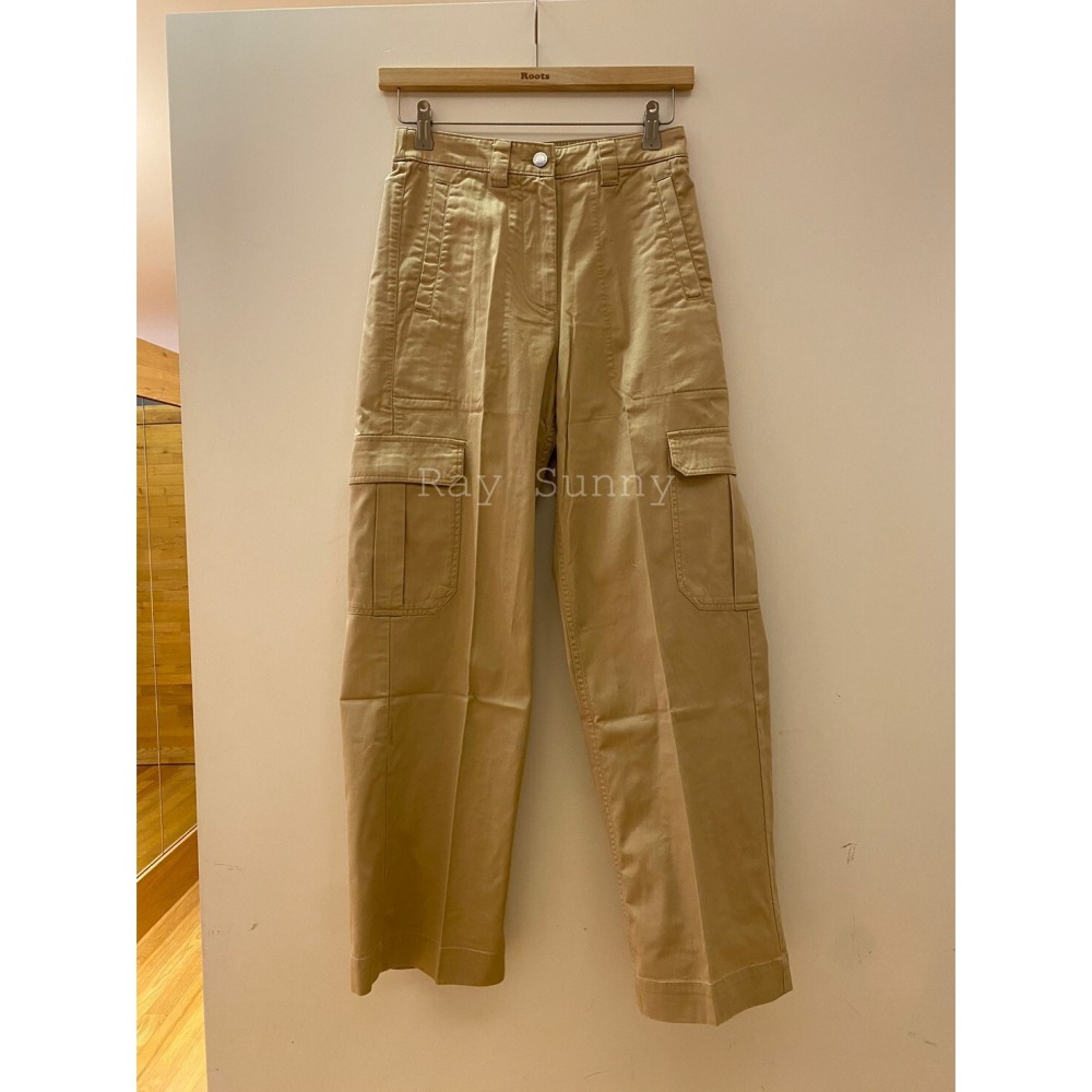 RS代購 Roots全新正品優惠 Roots女裝-舒適生活系列 兩側大口袋有機棉寬褲 滿額贈購物袋-細節圖3