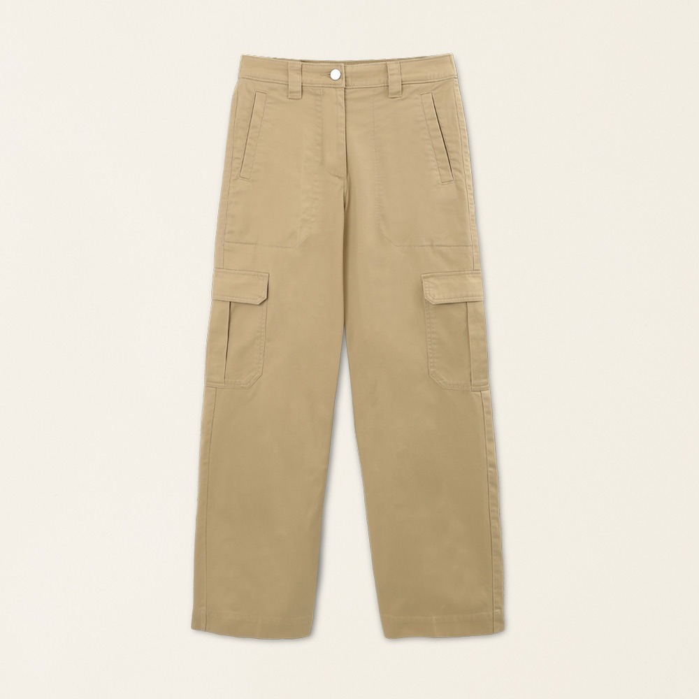 RS代購 Roots全新正品優惠 Roots女裝-舒適生活系列 兩側大口袋有機棉寬褲 滿額贈購物袋-細節圖8