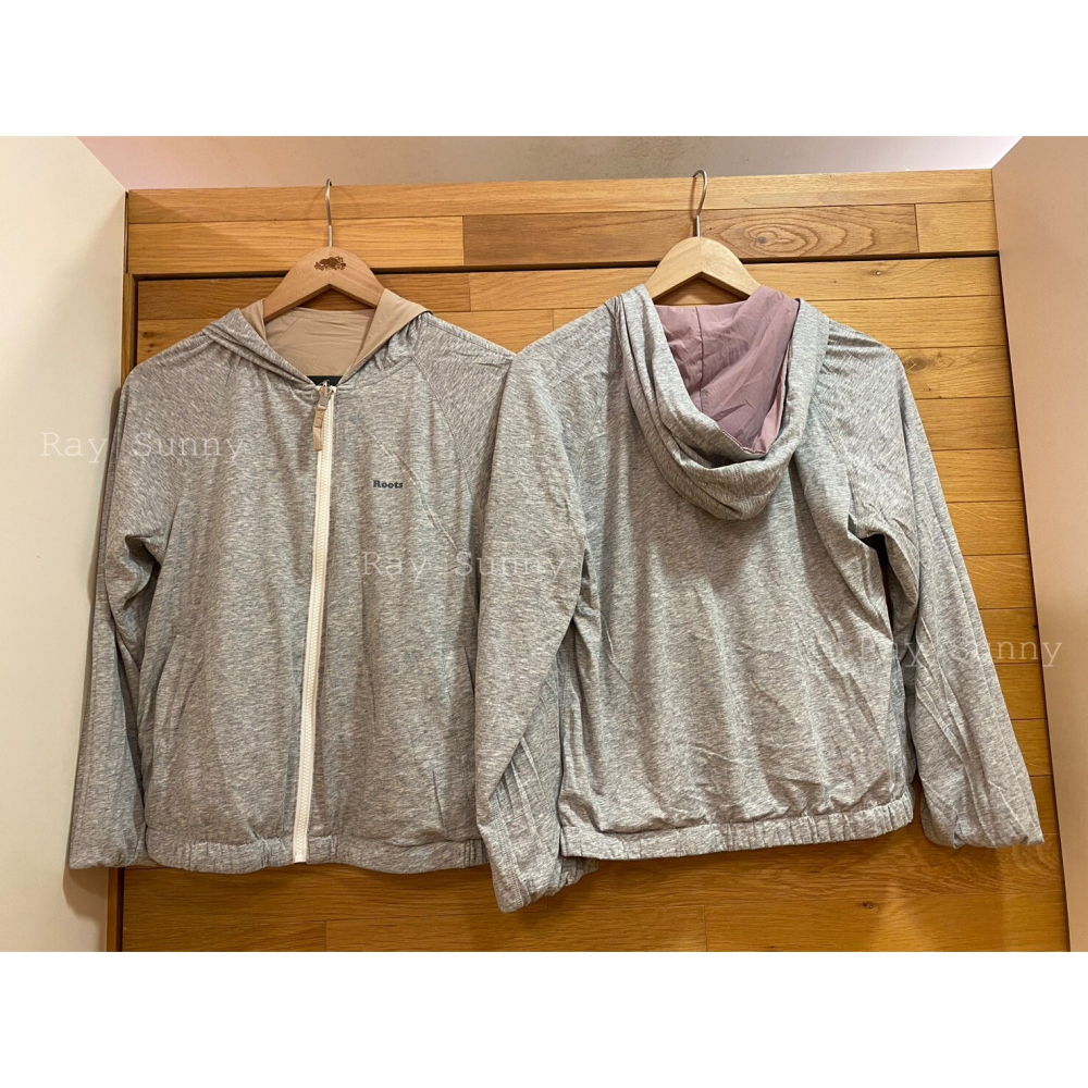 RS代購 Roots全新正品優惠 Roots女裝-舒適生活系列 海狸LOGO 雙面穿連帽外套 滿額即贈購物袋-細節圖3