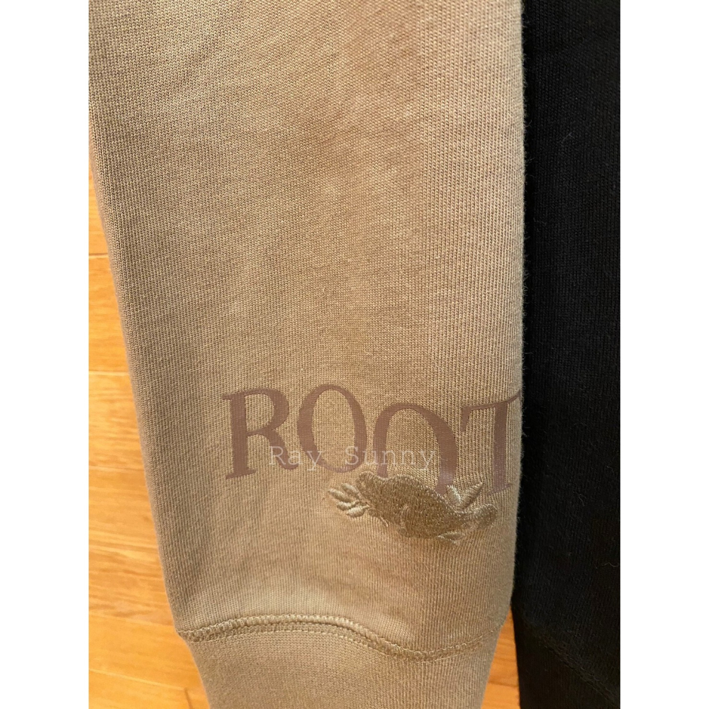 RS代購 Roots全新正品優惠 Roots男裝-舒適生活系列 刺繡海狸文字厚磅有機棉縮口褲 滿額即贈購物袋-細節圖3