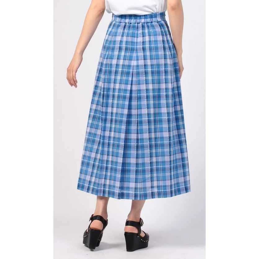 RS代購 - Agnes b全新正品優惠 Agnes b女裝-To be 格紋長裙 贈送品牌袋子-細節圖4