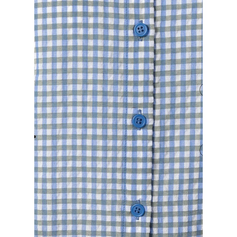 RS代購 - Agnes b全新正品優惠 Agnes b女裝-To be 法式袖格紋襯衫 贈送品牌袋子-細節圖8