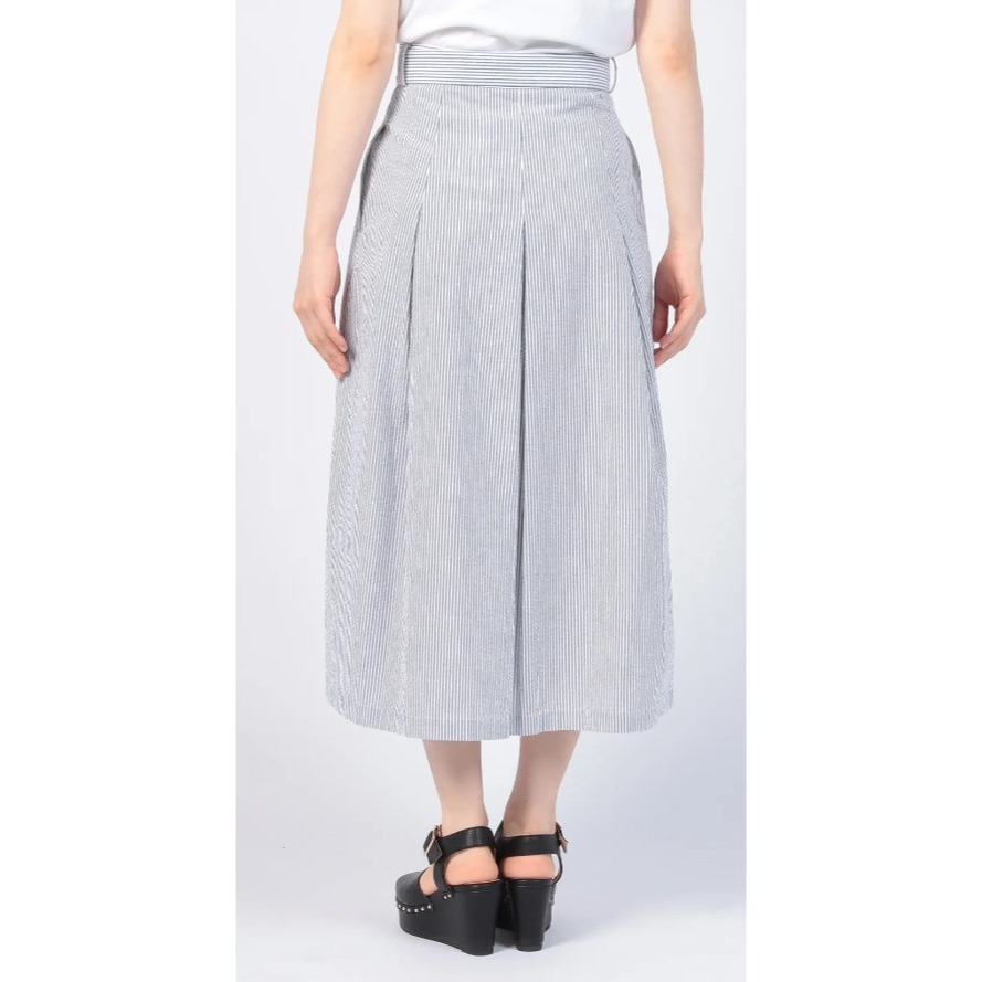 RS代購 - Agnes b全新正品優惠 Agnes b女裝-To be 條紋中長半身裙 贈送品牌袋子-細節圖4