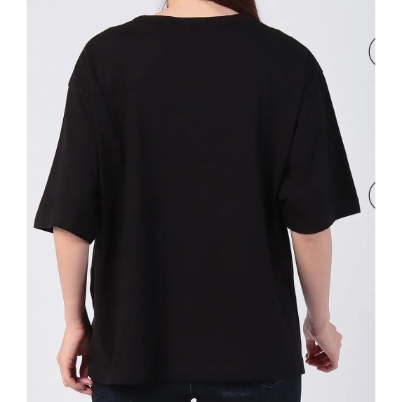 RS代購 - Agnes b全新正品優惠 Agnes b女裝-To be 寬版短袖印花上衣 贈送品牌袋子-細節圖6