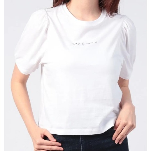 RS代購 - Agnes b全新正品優惠 Agnes b女裝-To be 公主袖logo上衣 贈送品牌袋子-細節圖3