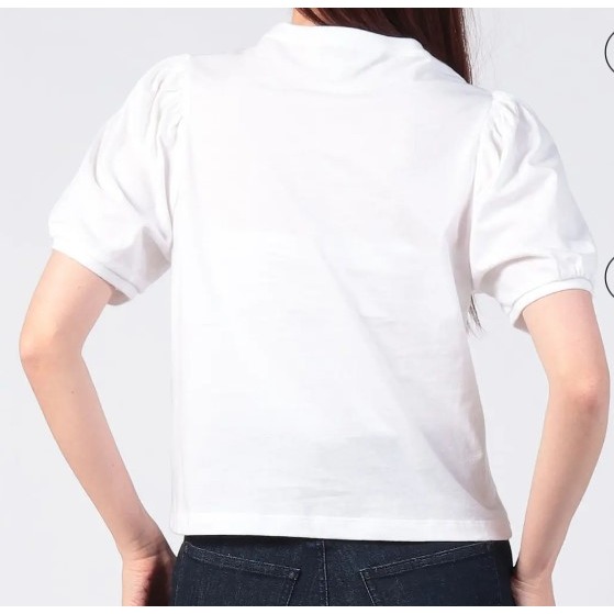 RS代購 - Agnes b全新正品優惠 Agnes b女裝-To be 公主袖logo上衣 贈送品牌袋子-細節圖4