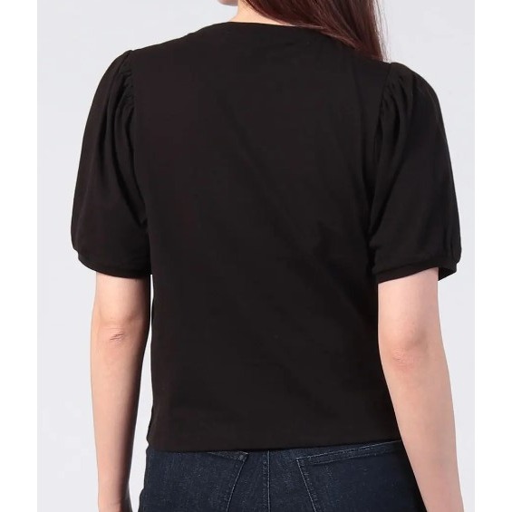 RS代購 - Agnes b全新正品優惠 Agnes b女裝-To be 公主袖logo上衣 贈送品牌袋子-細節圖7