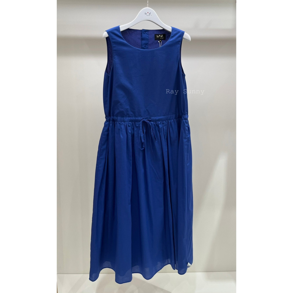 RS代購 - Agnes b全新正品優惠 Agnes b女裝-To be 門市新品 無袖腰身洋裝 贈送品牌袋子-細節圖2