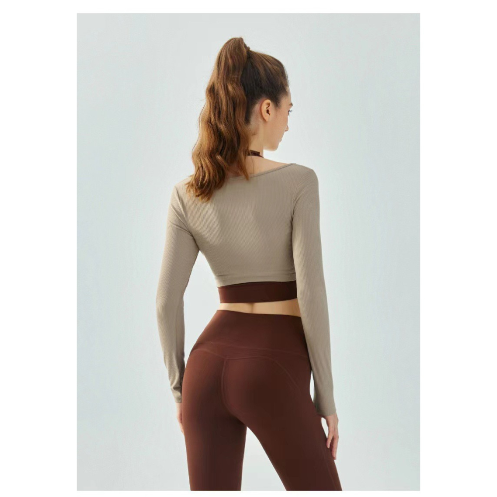 新品預購 RaySunny女裝 - 假兩件上衣 馬甲上衣 運動上衣 性感上衣 長袖T恤 顯瘦上衣 滿額贈品牌購物袋-細節圖2