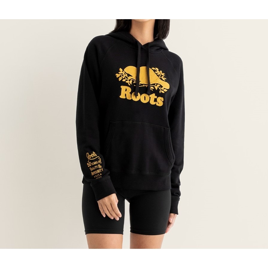 RS代購 Roots全新正品優惠 Roots女裝-#Roots50系列 光芒海狸連帽上衣 滿額贈購物袋-細節圖3