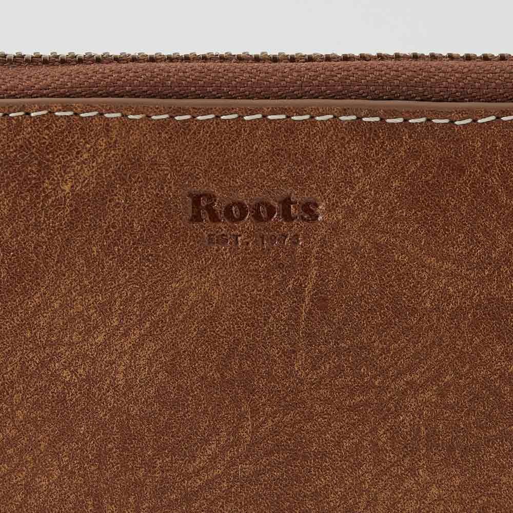 RS代購 Roots全新正品優惠 Roots皮件-Roots皮革拉鍊長夾 滿額贈椒麻灰購物袋-細節圖6