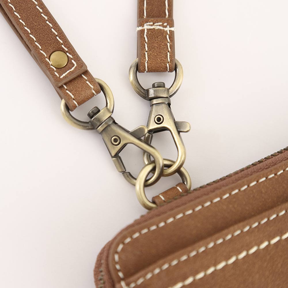 RS代購 Roots全新正品優惠 Roots皮件-Roots可揹式皮革拉鍊長夾 滿額贈購物袋-細節圖5