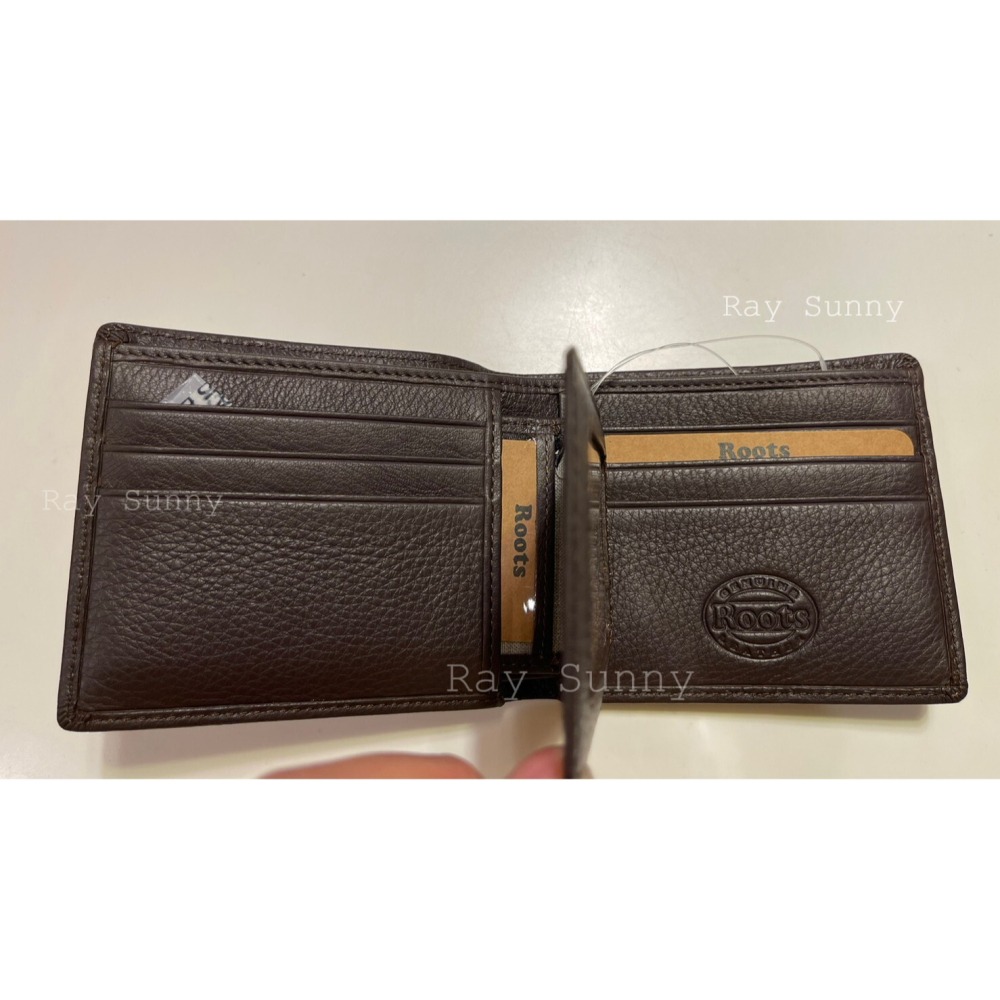 RS代購 Roots全新正品優惠 Roots皮件-Roots男用皮革短夾 滿額贈購物袋-細節圖2
