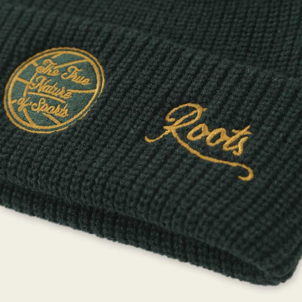 RS代購 Roots全新正品優惠 Roots配件-#Roots50系列 刺繡LOGO反摺毛帽 滿額贈購物袋-細節圖5
