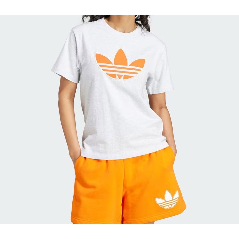 RS代購 愛迪達 正品優惠 ADIDAS女裝-門市新款 三葉草短袖T恤 贈送品牌袋子-細節圖4