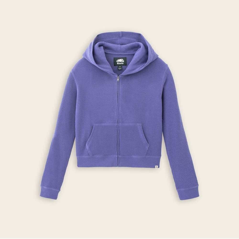 RS代購 Roots全新正品優惠 Roots女裝-率性生活系列 環保材質鬆餅格紋效果連帽外套 滿額贈品牌購物袋-細節圖7