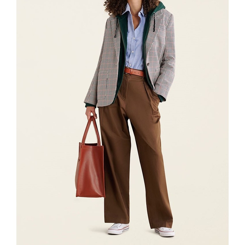 RS代購 Roots全新正品優惠 Roots女裝-率性生活系列 簡約打褶長褲 滿額贈品牌購物袋-細節圖4