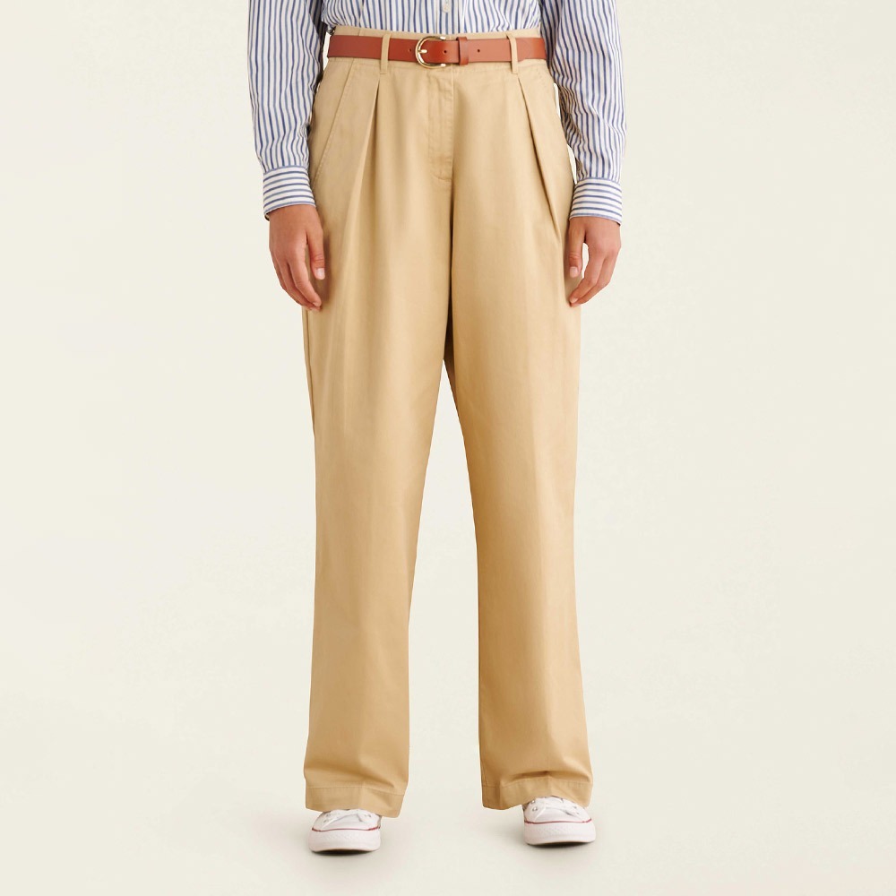 RS代購 Roots全新正品優惠 Roots女裝-率性生活系列 簡約打褶長褲 滿額贈品牌購物袋-細節圖7