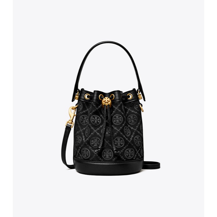 RS限時代購TB正品優惠 Tory Burch 2023早秋新品-T MONOGRAM 迷你水桶包 包裝皆與專櫃相符-細節圖2