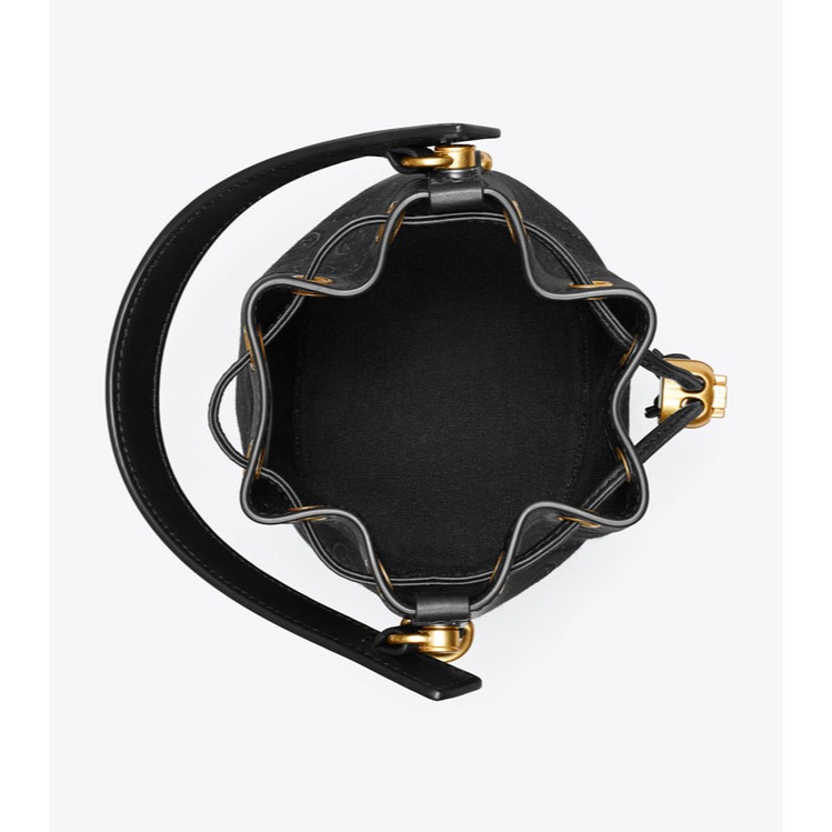 RS限時代購TB正品優惠 Tory Burch 2023早秋新品-T MONOGRAM 迷你水桶包 包裝皆與專櫃相符-細節圖3