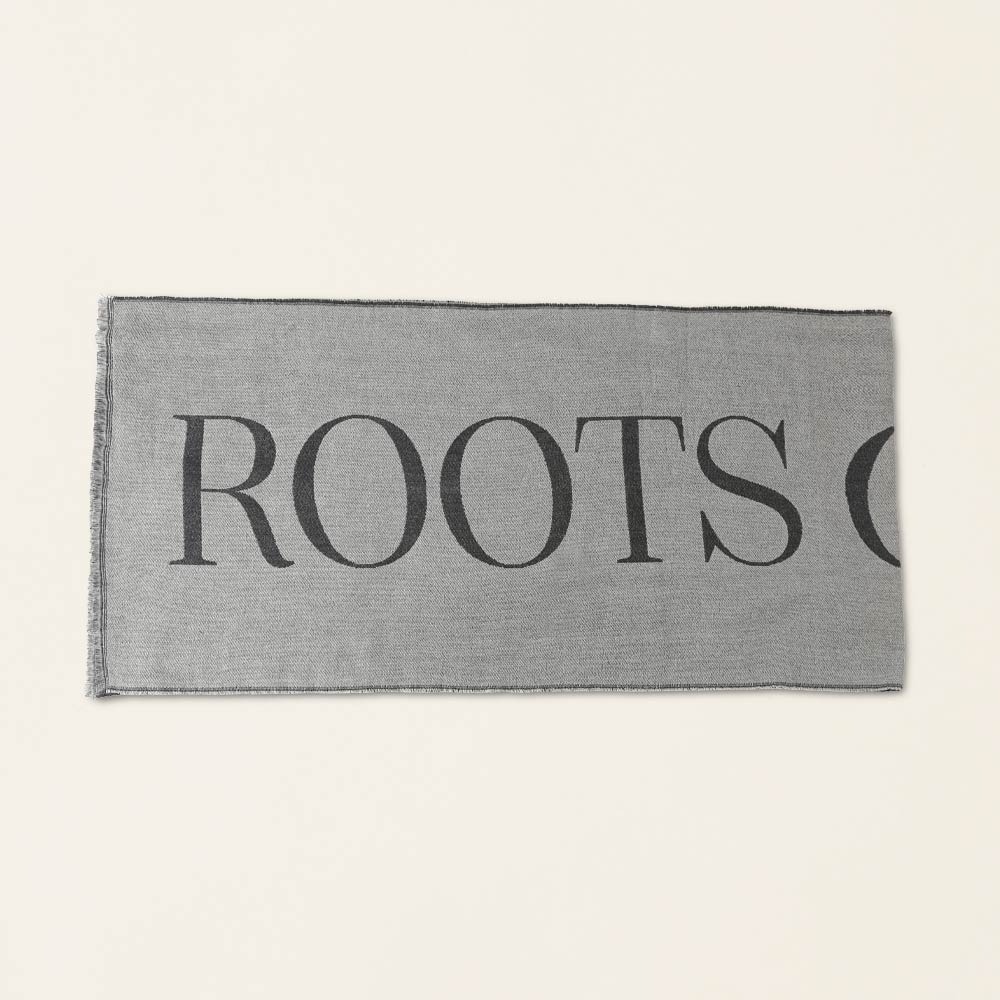 RS代購 Roots全新正品優惠 Roots配件-舒適生活系列 經典文字LOGO圍巾 滿額贈購物袋-細節圖6