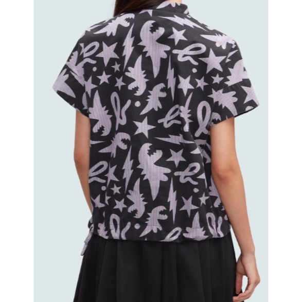 RS代購 - Sport b 全新正品優惠 女裝 Sport b. - Dino恐龍 圖案印花短袖襯衫 贈品牌袋子-細節圖7