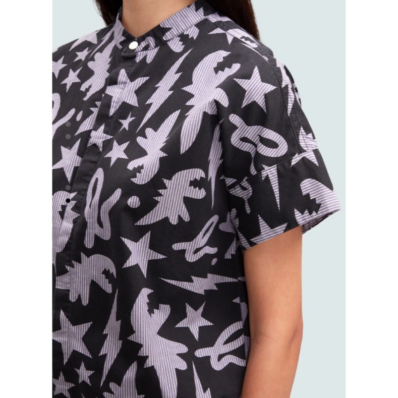 RS代購 - Sport b 全新正品優惠 女裝 Sport b. - Dino恐龍 圖案印花短袖襯衫 贈品牌袋子-細節圖8